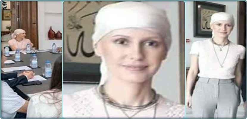 ظهور أسماء الأسد بملامح تأثرت بعلاج السرطان