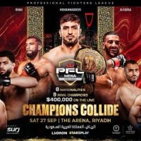 (PFL) تعلن عن نزالات نصف النهائي في بطولة الشرق الأوسط وشمال أفريقيا بالرياض