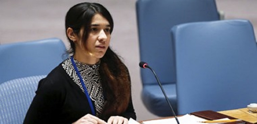 الإيزيدية نادية مراد الحائزة على جائزة نوبل للسلام