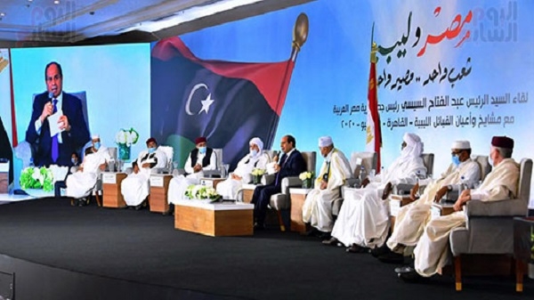 الرئيس المصري يحصل على غطاء من القبائل الليبية