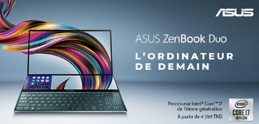 " Asus"  و" Intel "  تطلقان  أحدث ابتكاراتهما في تونس : حواسيب  " ZenBook Duo  " و "  ZenBook 14"
