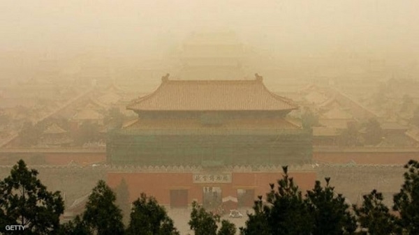 غبار اصفر قادم من الصين يرعب كوريا الشمالية