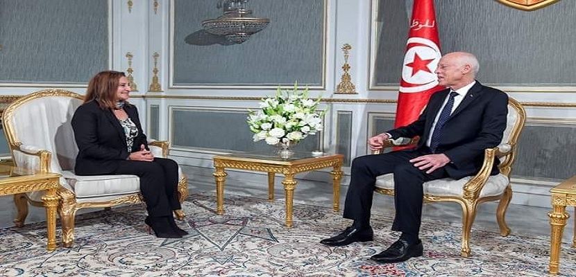 رئيس الجمهورية قيس سعيد استقبل رئيسة الاتحاد الوطني للمرأة التونسية راضية الجربي