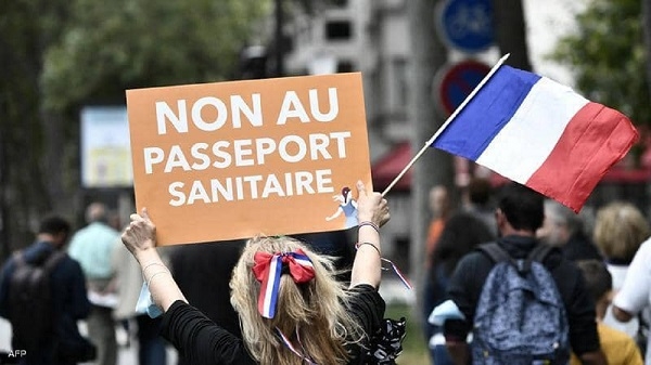 فرنسا.. تظاهرات حاشدة ضد التصريح الصحي وإلزامية التطعيم